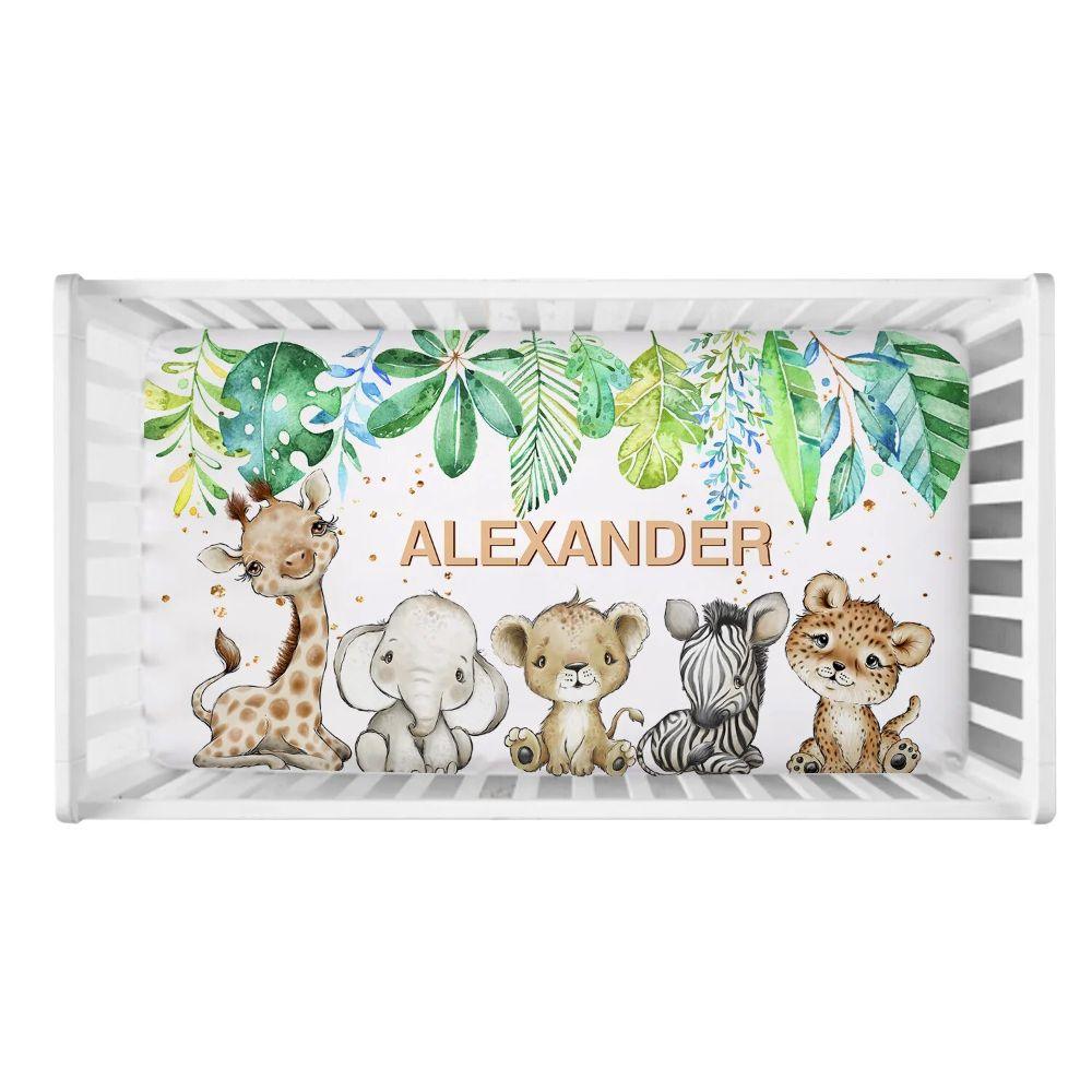 Personalized Jungle Bedding Set
