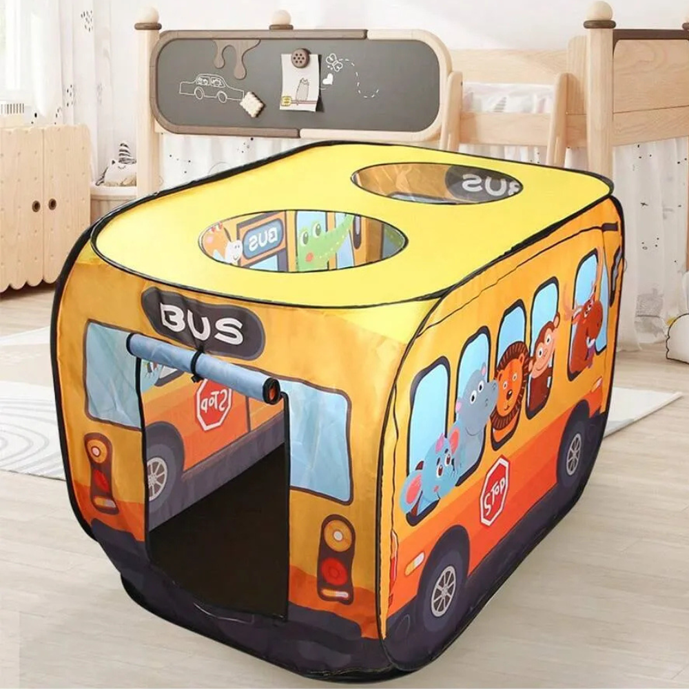 Children Portable And Foldable Truck Design Playhouse Toy Tent
