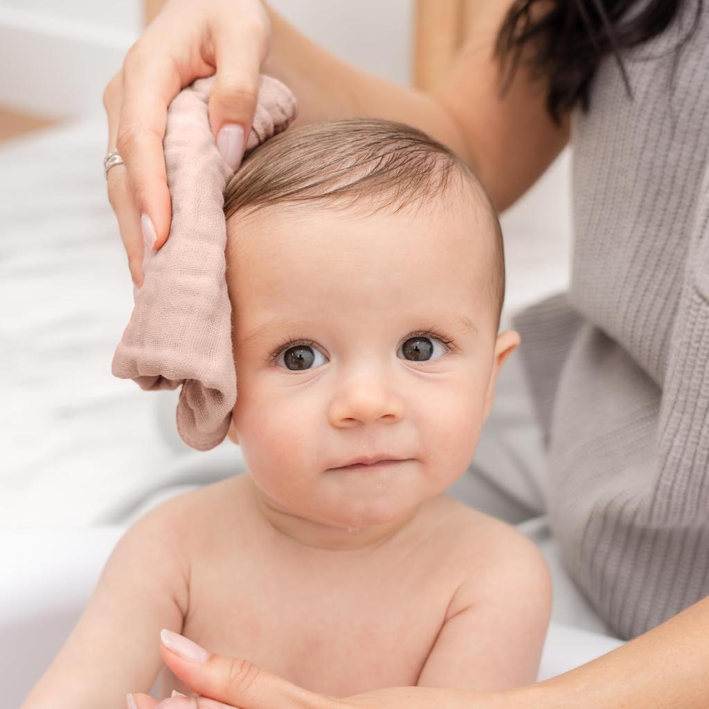 Newborn Baby Pack Of 6 Muslin Square Towels