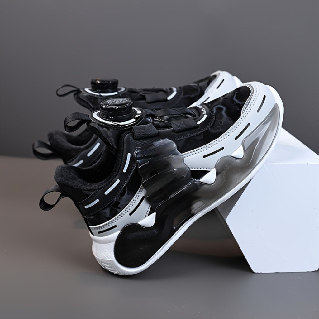 Boys Casual Mesh Sneakers With EVA Sole And Dial Closure