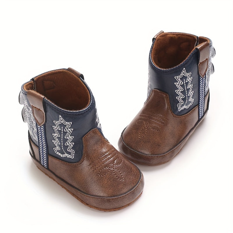 Mid Top Boots For Baby With Hook And Loop Closure