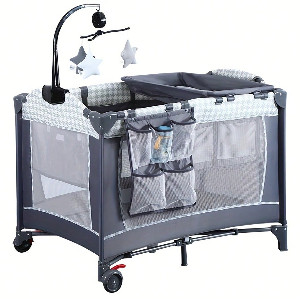 Babies 5 In 1 Bassinet Bedside Sleeper With Changing Table And Storage