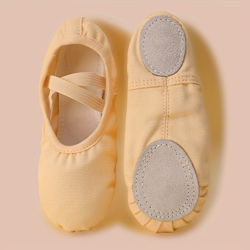Christmas Canvas Ballet Dance Shoes For Girls With Band Closure