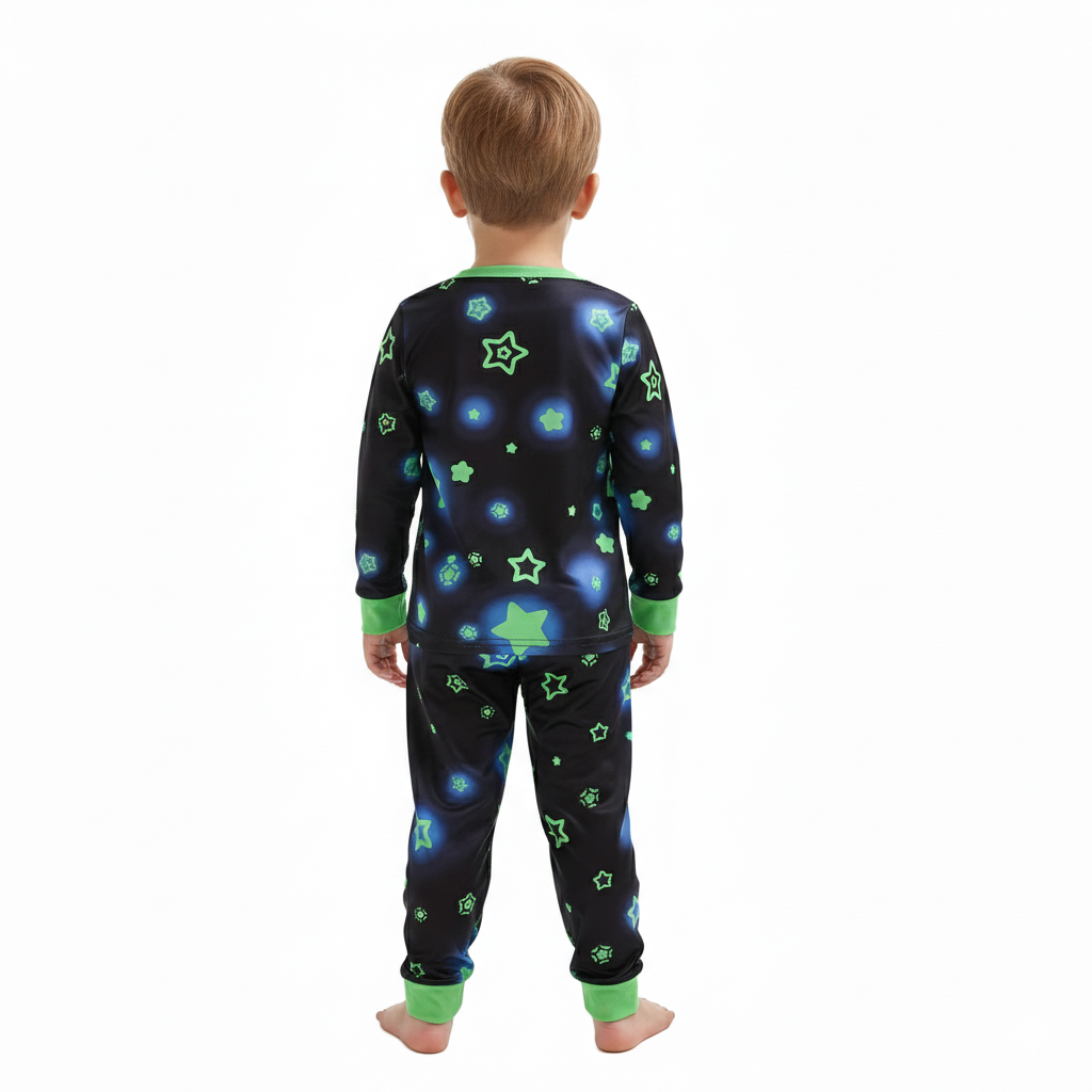 Kids Long Sleeve Dinosaur Print Pajama Set