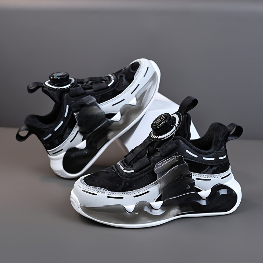 Boys Casual Mesh Sneakers With EVA Sole And Dial Closure