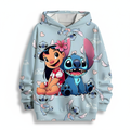 3D Printed Kids Hoodie With Graphic Design And Stretchable Fabric