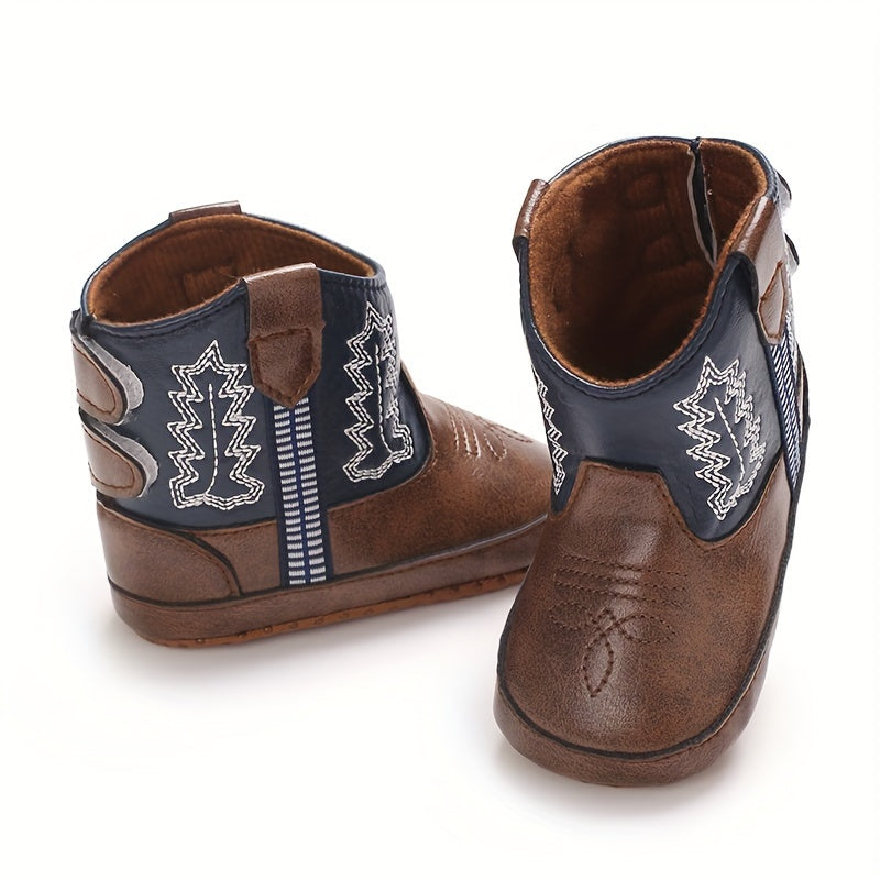 Mid Top Boots For Baby With Hook And Loop Closure