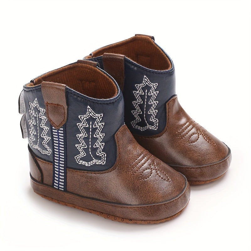 Mid Top Boots For Baby With Hook And Loop Closure