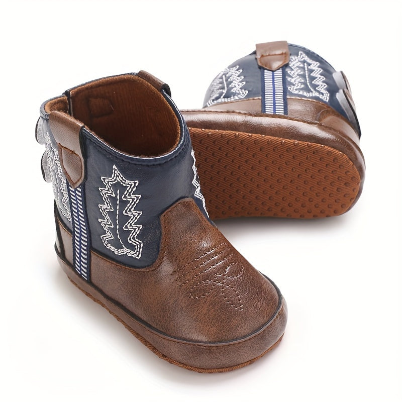 Mid Top Boots For Baby With Hook And Loop Closure