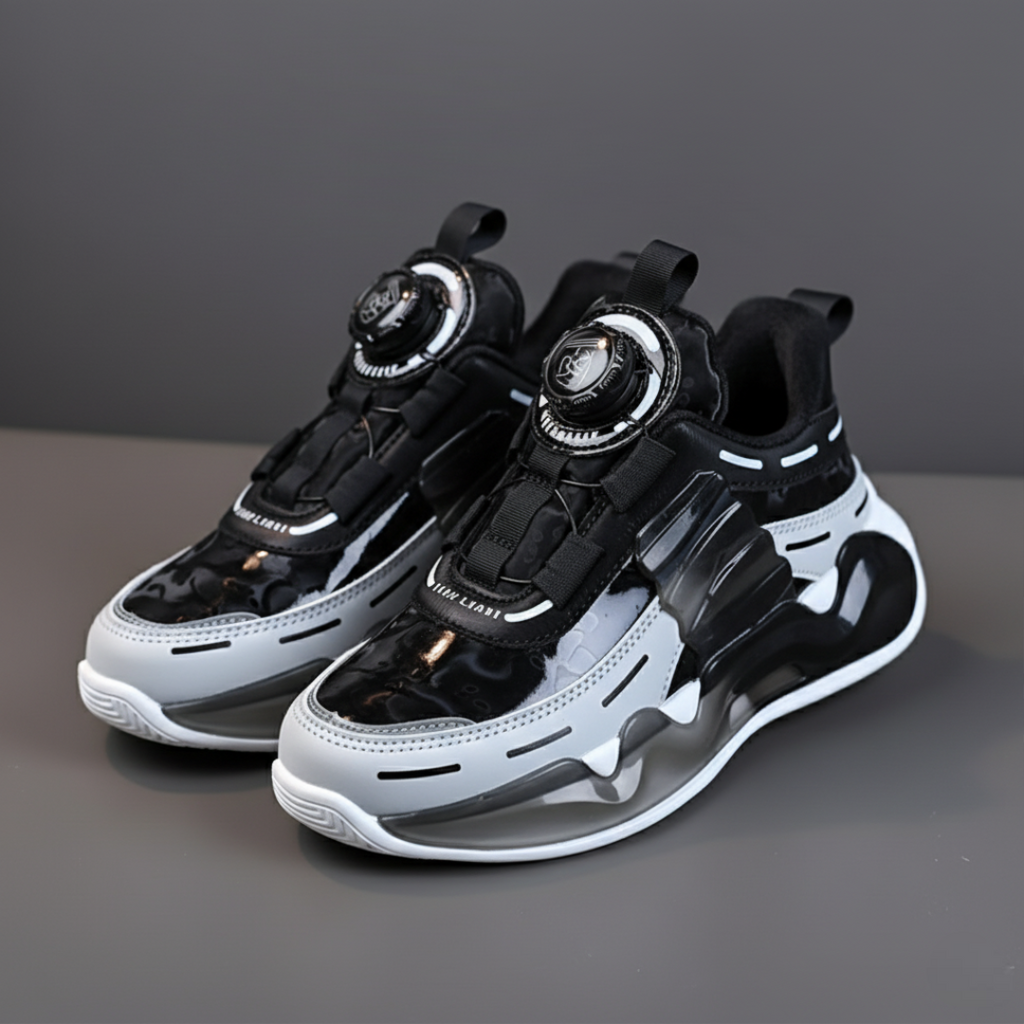 Boys Casual Mesh Sneakers With EVA Sole And Dial Closure