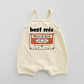 Best Mix Mom And Dad Baby Suspenders Romper
