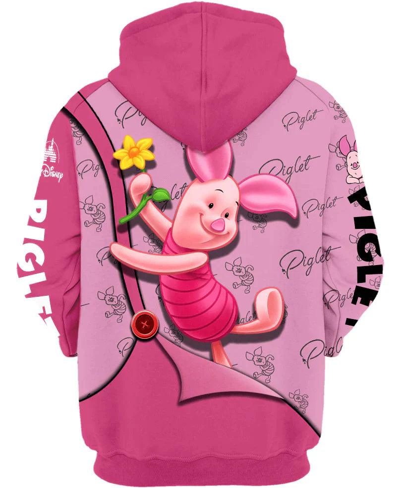 Piglet Print Hoodie