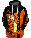 Adorable Tigger Print Hoodie