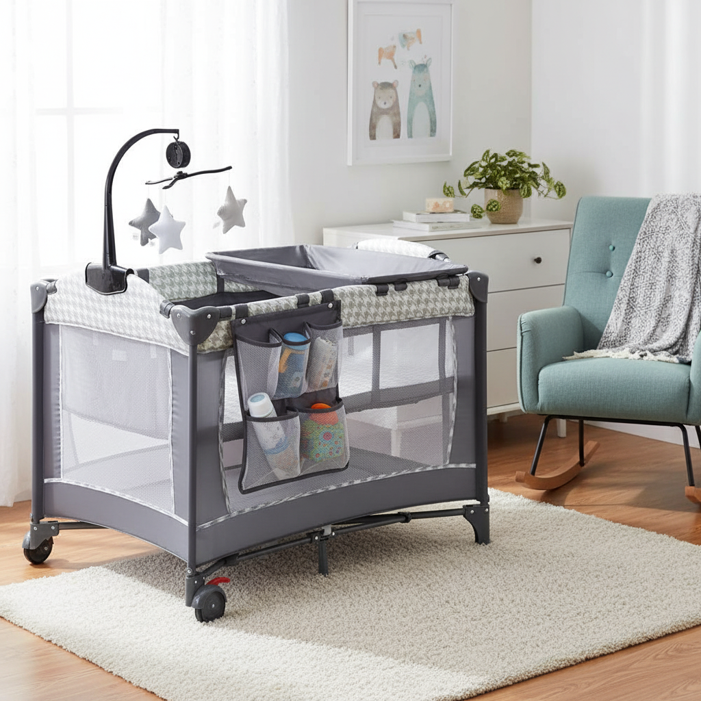 Babies 5 In 1 Bassinet Bedside Sleeper With Changing Table And Storage