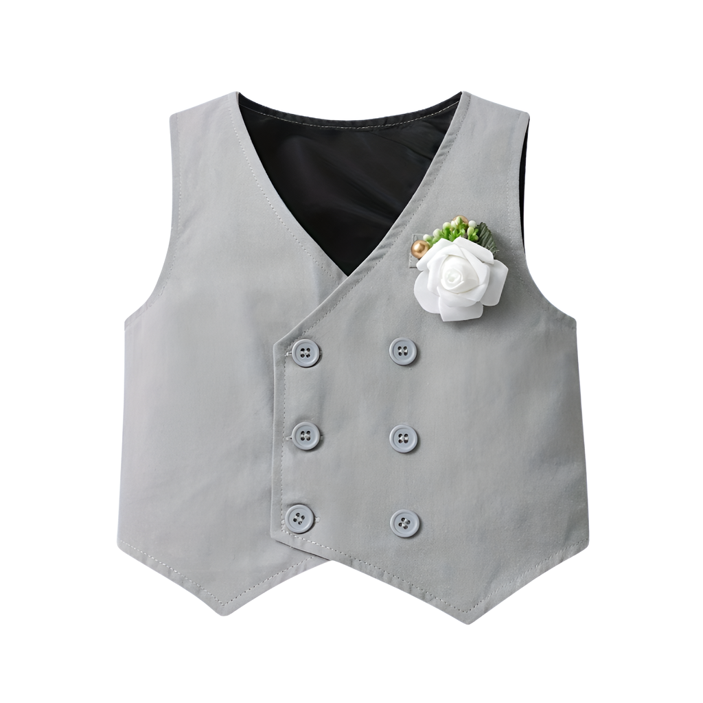 Boys 3 Piece Suit With Long Sleeve Shirt And Trousers Set