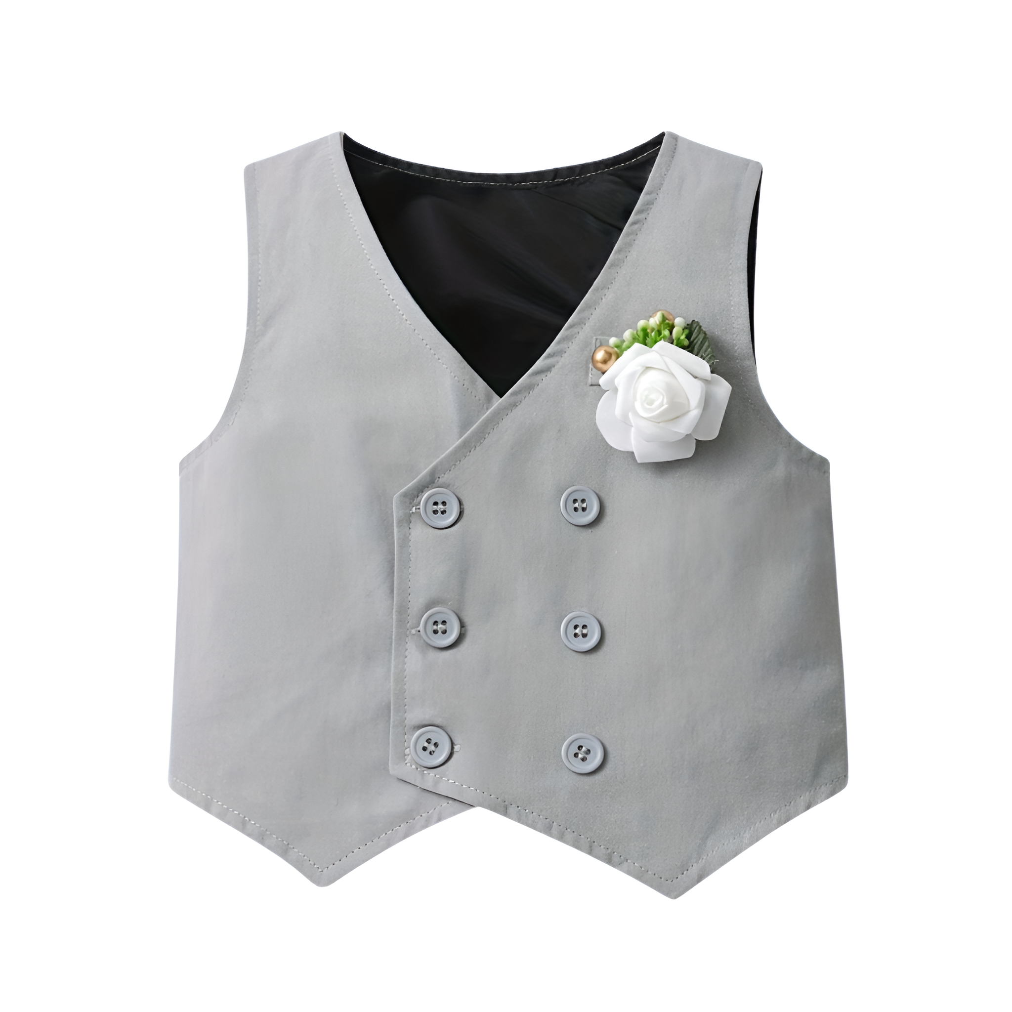 Boys 3 Piece Suit With Long Sleeve Shirt And Trousers Set