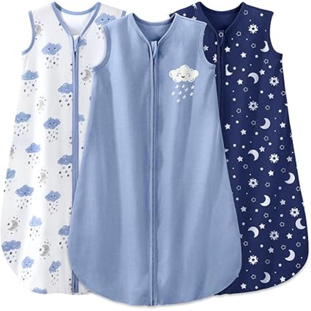 Sleeveless Baby Sleep Sacks Of 3 Pack 0.5 TOG