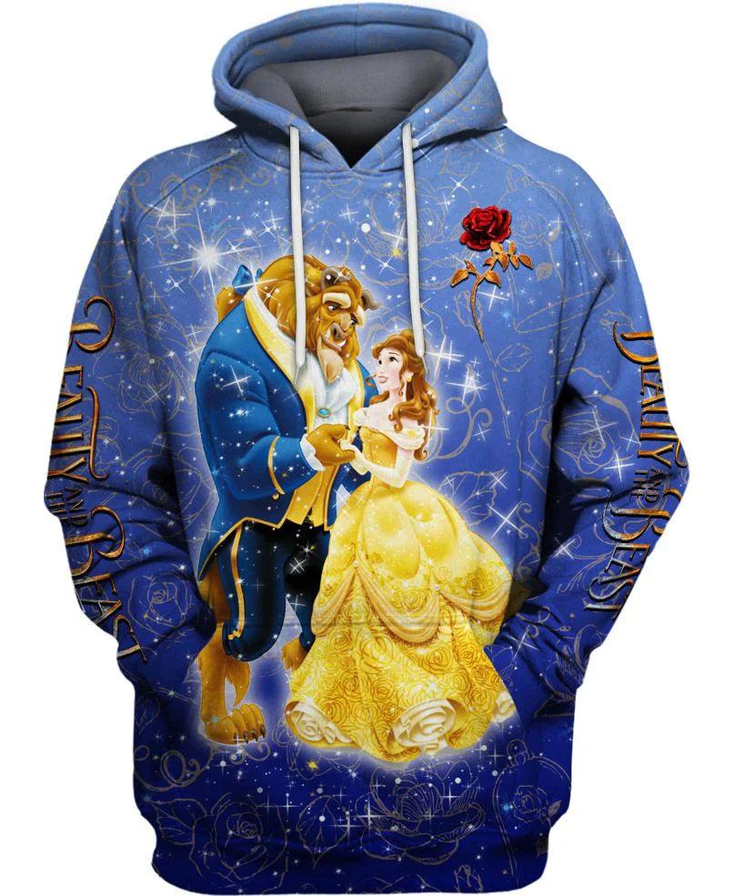 Beauty Beast Print Hoodie