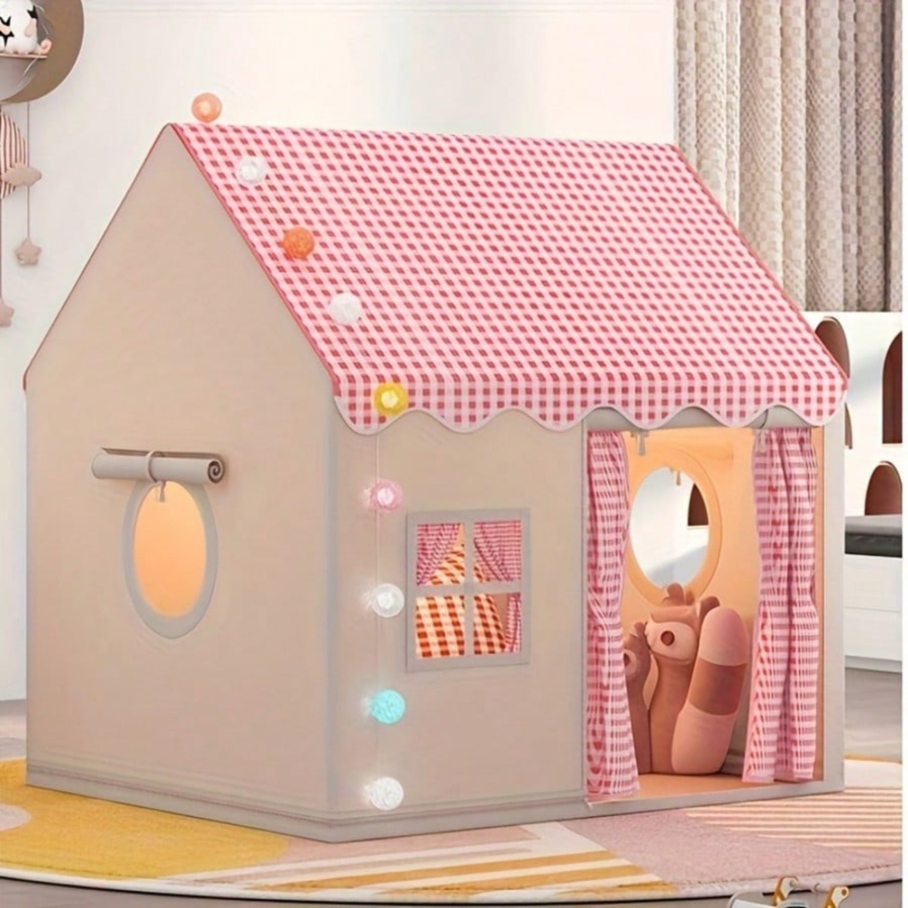 Kids Indoor Play Tent Small House With Castle Design