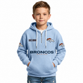 Denver Broncos EST 1959 Printed Quarter Zip Kids Hoodie