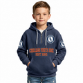 Chicago White Sox EST 1901 Kids Baseball Fan Printed Waffle Quarter Zip Hoodie