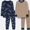4 Piece Character And Animal Printed Pajamas Sleepwear Set