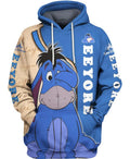 Adorable Eeyore Print Hoodie
