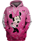 Minnie Mouse Print Hoodie