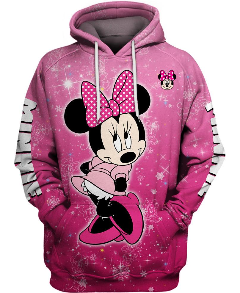 Minnie Mouse Print Hoodie