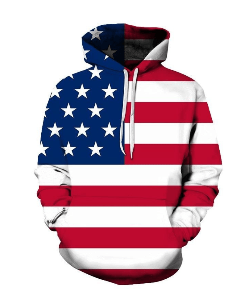 American Flag Themed Hoodie