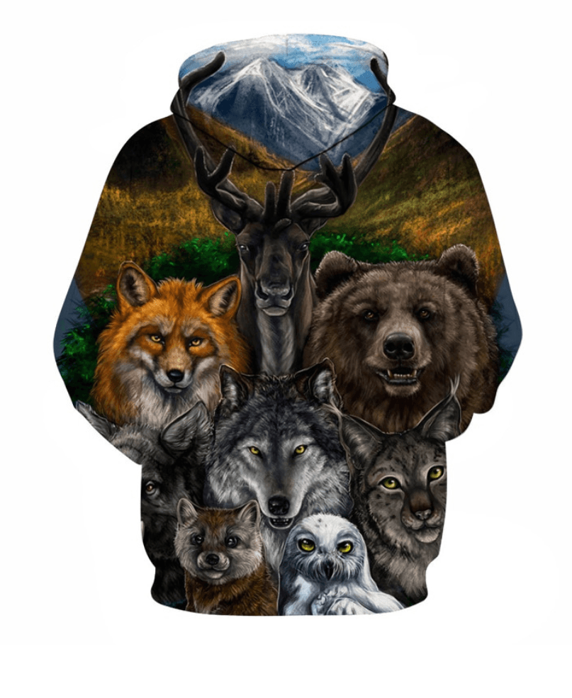 Animal Printed Hoodie Perfect Blend of Style and Comfort