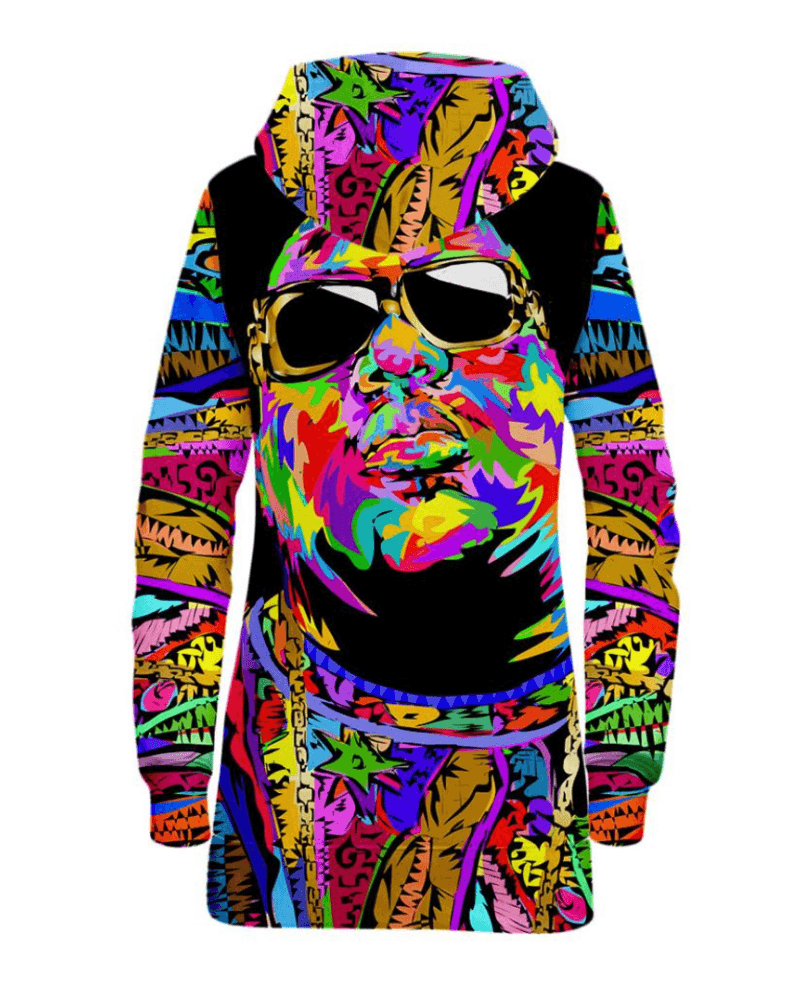 Biggie Graphic Hoodie Dress