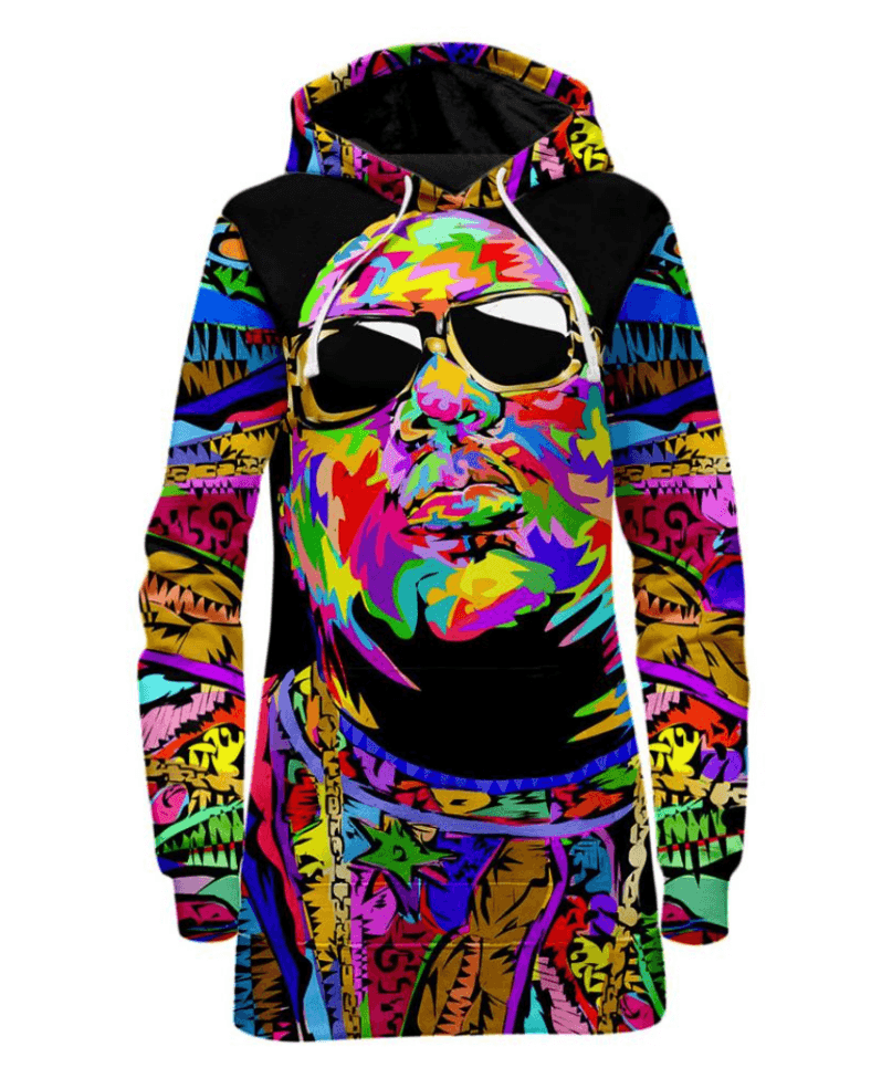 Biggie Graphic Hoodie Dress