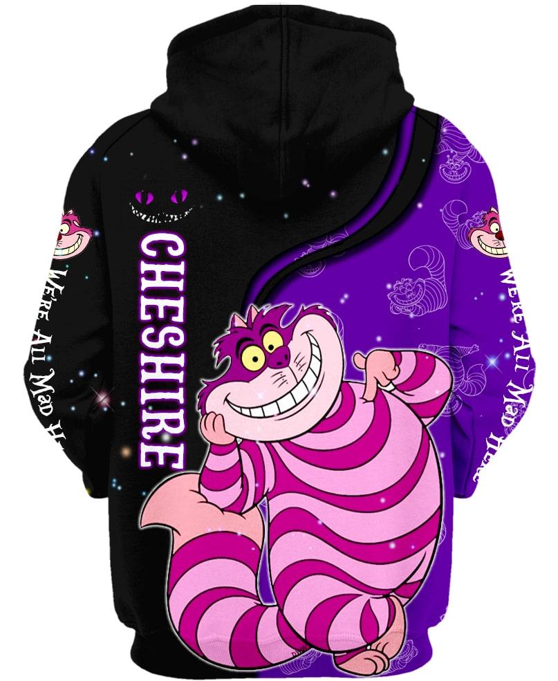 Cheshire Cat Print Hoodie