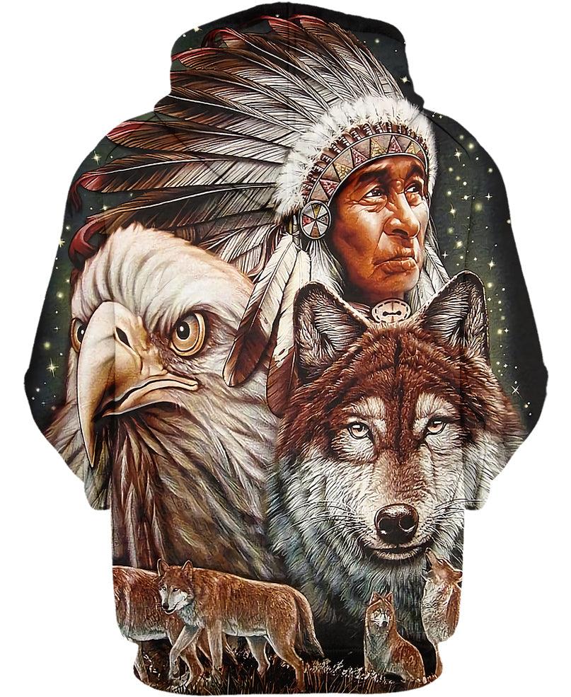 Tribal Printed Hoodie A Perfect Blend of Style and Comfort