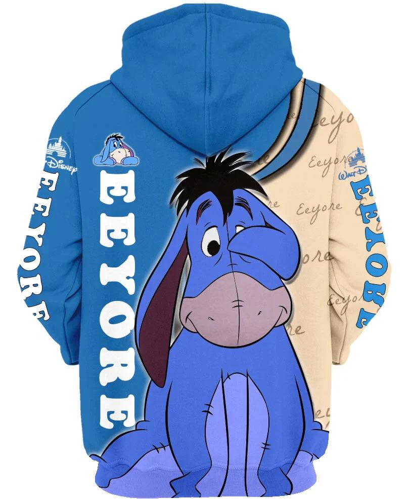 Adorable Eeyore Print Hoodie
