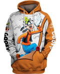 Children Goofy Print Hoodie