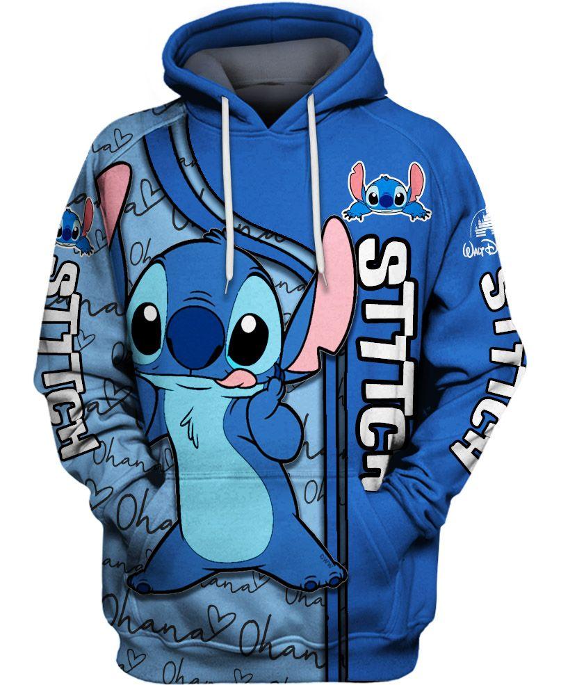 Lilo Stitch Print Hoodie