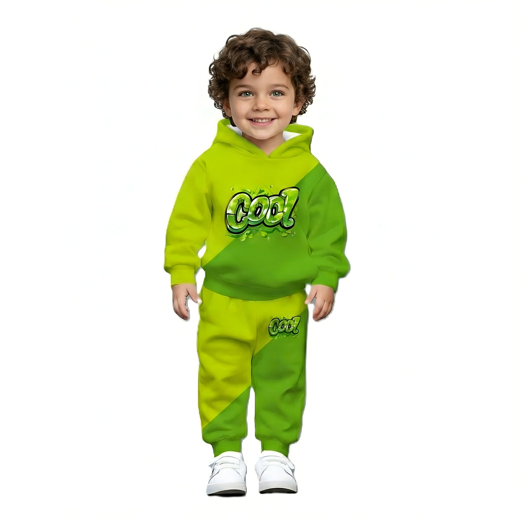 Baby Boy Color Block Outfit For Outdoor Sports