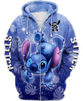 Crazy Stitch Zip Hoodie