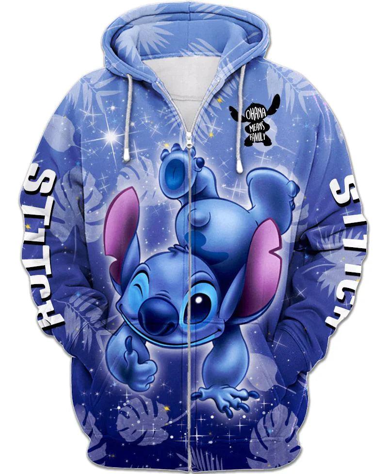 Crazy Stitch Zip Hoodie