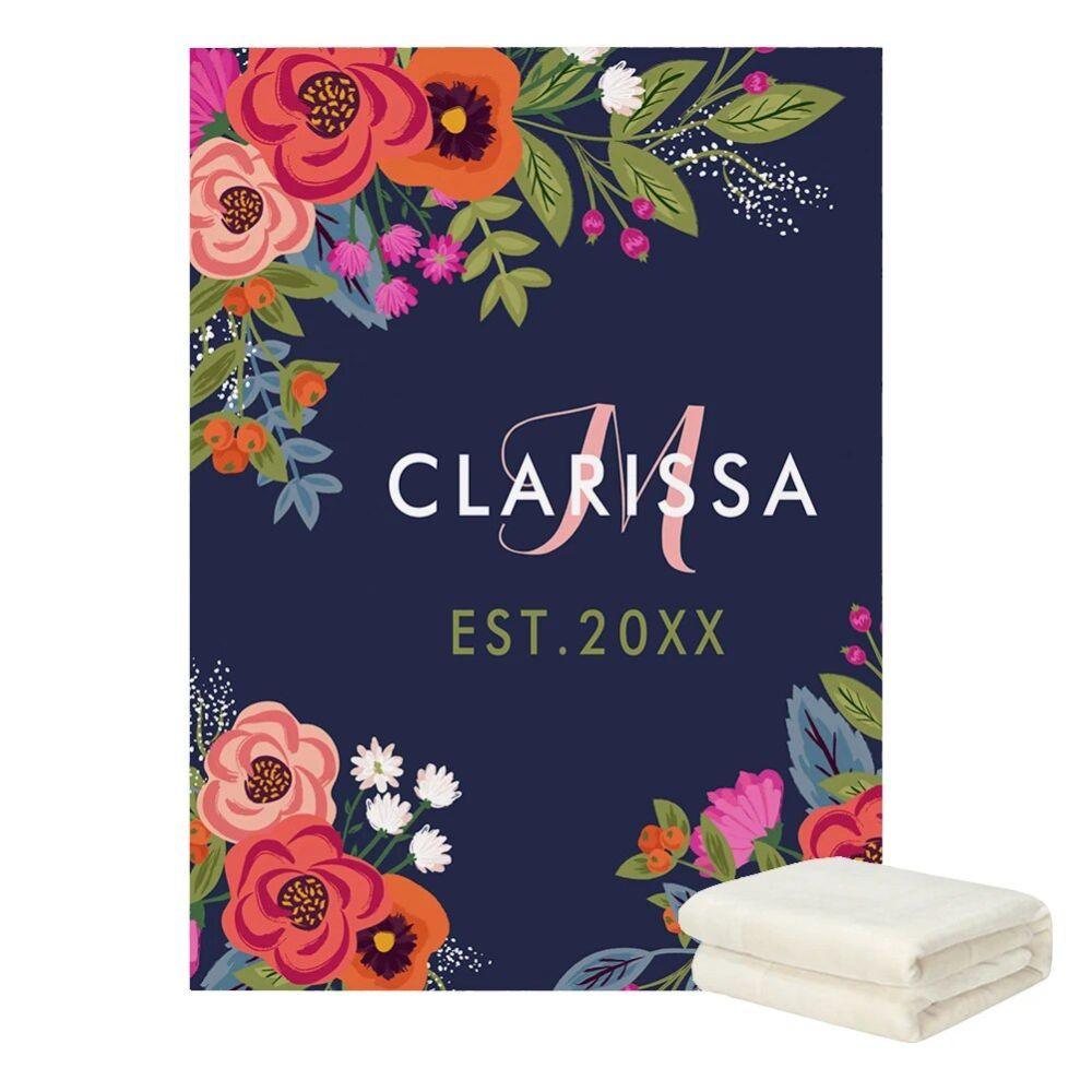 Custom Color Floral Baby Bedding
