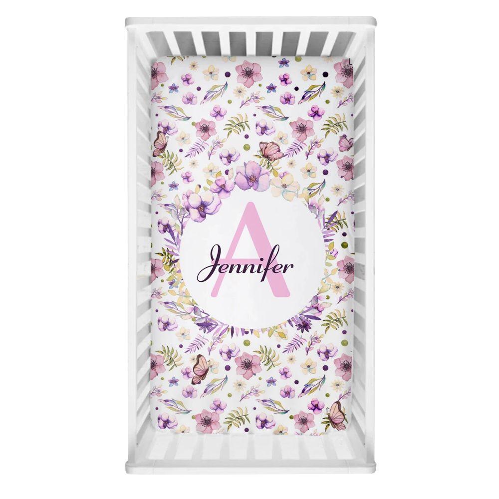 Floral Custom Crib Set