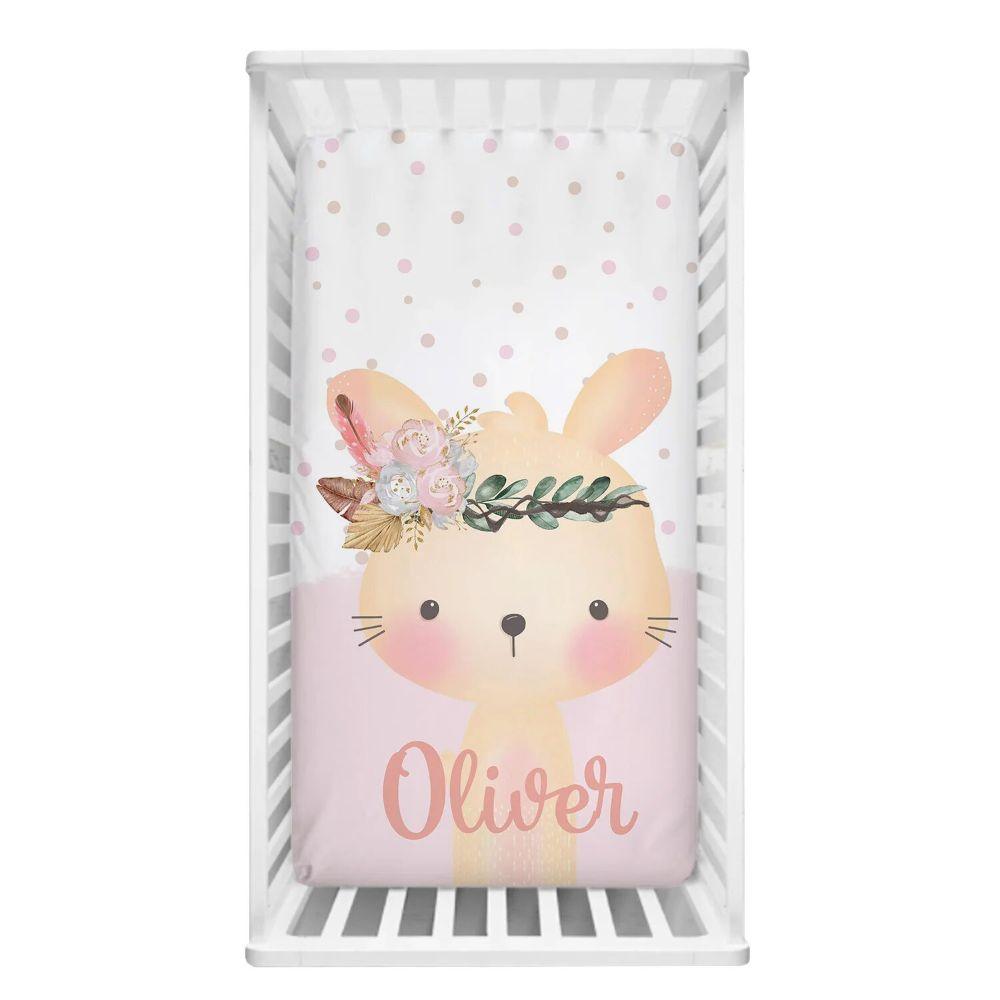 Custom Boho Bunny Bedding