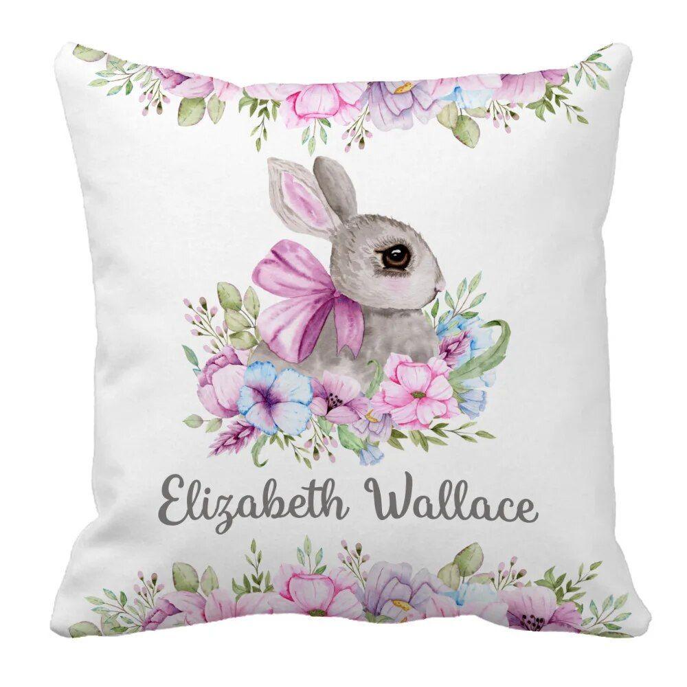 Custom Floral Bunny Bedding Set