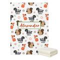 Custom Forest Animal Blanket