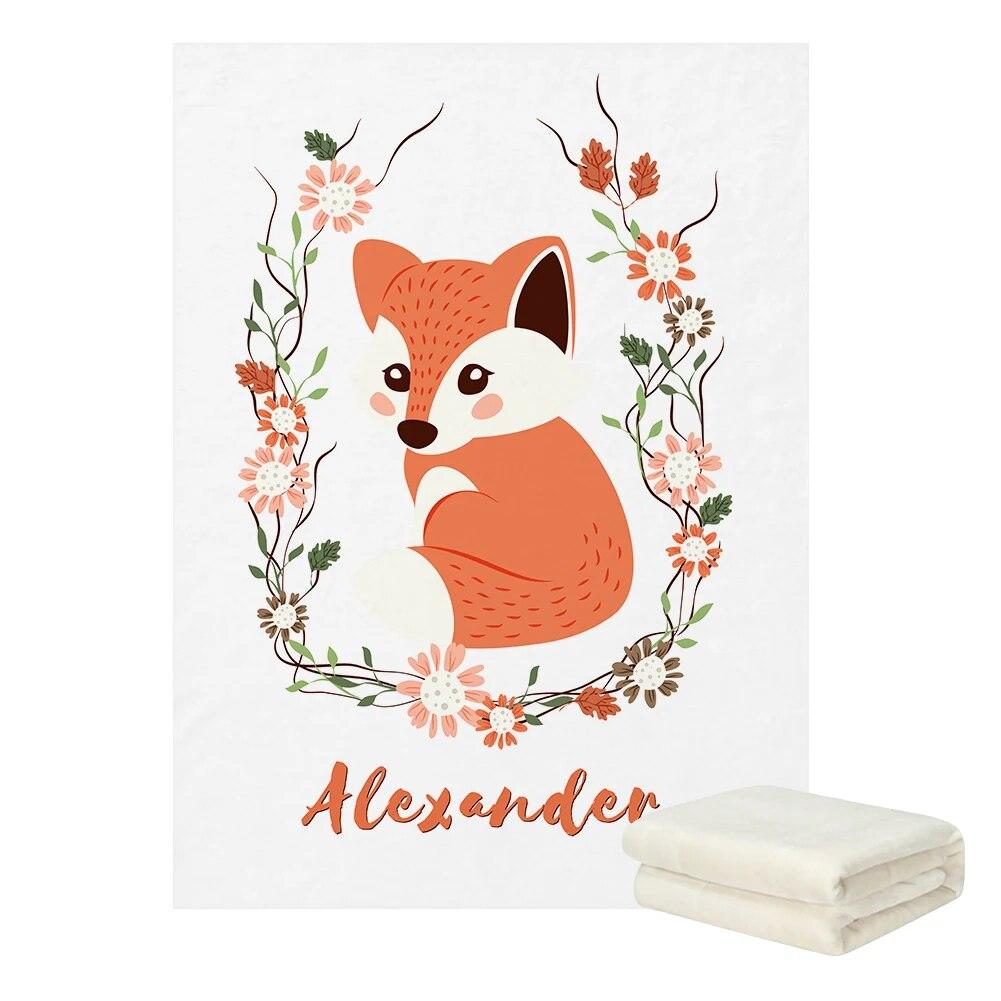 Custom Forest Animal Blanket