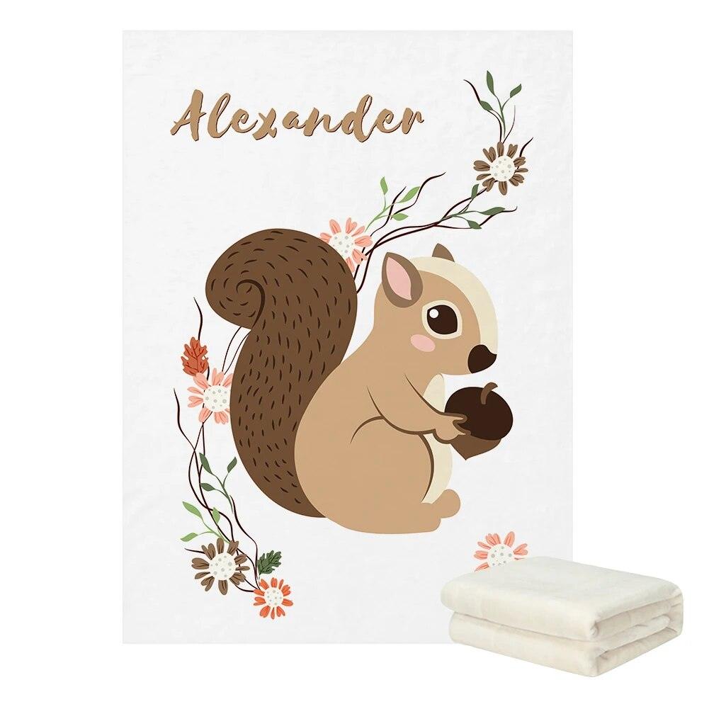 Custom Forest Animal Blanket