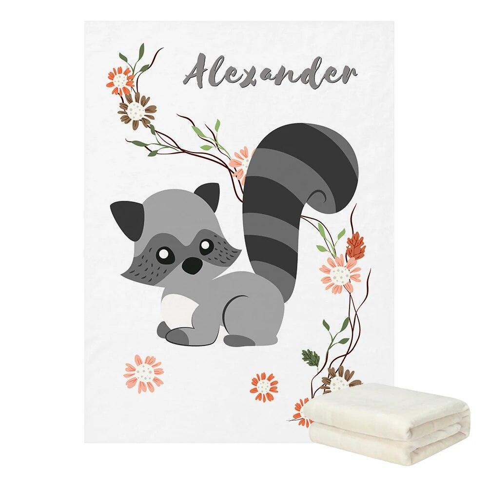 Custom Forest Animal Blanket