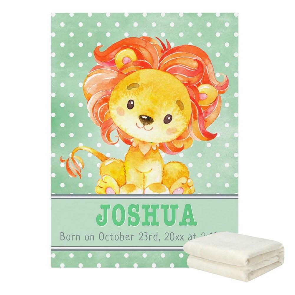 Custom Jungle Animals Blanket